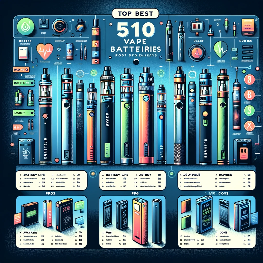 The Ultimate Guide to the Best 510 Vape Batteries in 2024 - LogReview.com